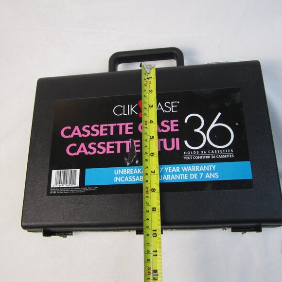 Vintage Clik Case - Black - Used - 36 Cassettes Storage Case 1993 - Picture 11 of 11
